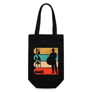 Mécanicien automobile Retro Gift - Sac à bouteille - noir - Devant
