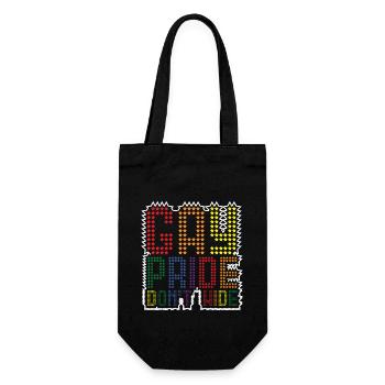 Gay Pride Dont Wide Pride Gay Pride Gay Pride - Geschenkbeutel für Flaschen - Schwarz - Vorne