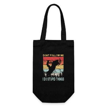 Snowmobiling Snowmobile - Gift Bag for Bottles - black - Front