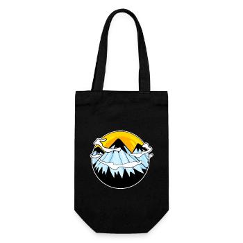 Mountain Mountains - Gift Bag for Bottles - black - Front