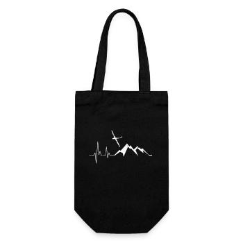 Glider Gliding Gliding - Gift Bag for Bottles - black - Front