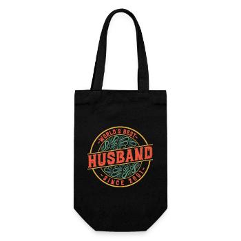Best husband since 2001 20th wedding anniversary - Gift Bag for Bottles - black - Front
