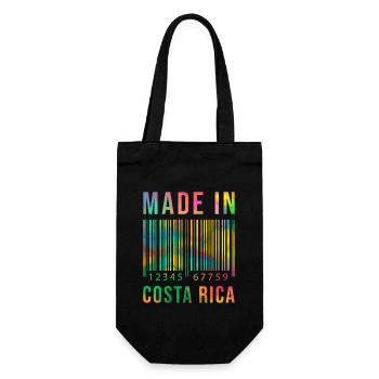 Costa Rica geboren Made in Costa Rica - Geschenkbeutel für Flaschen - Schwarz - Vorne