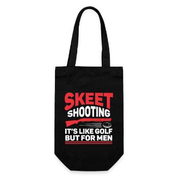 Shooting Sport Clay Pigeon Shooting Clay Pigeon Shooting - Gift Bag for Bottles - black - Front