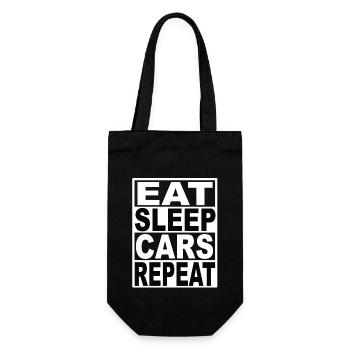 Manger des voitures-sommeil Répéter - Sac à bouteille - noir - Devant