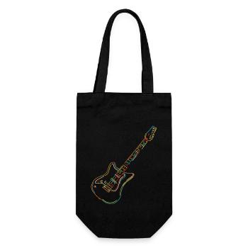 Illustration de guitare électrique Guitar Teacher Gift - Sac à bouteille - noir - Devant
