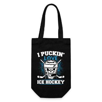 Eishockey Eishockeyschläger Eishockey - Geschenkbeutel für Flaschen - Schwarz - Vorne