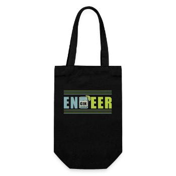 Engineer - Gift Bag for Bottles - black - Front