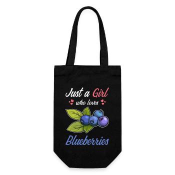 Juste une fille qui aime les bleuets - Sac à bouteille - noir - Devant