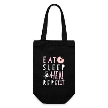 Veterinarian Gift - Gift Bag for Bottles - black - Front
