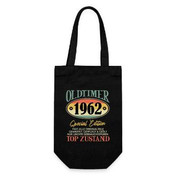 Oldtimer 1926 Top Zustand 60. Geburtstag 60 Jahre - Geschenkbeutel für Flaschen - Schwarz - Vorne
