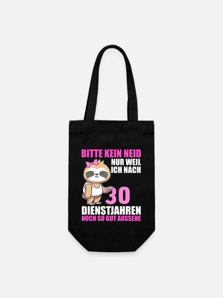 30 Jahre im Dienst 30 Jähriges Dienstjubiläum - Geschenkbeutel für Flaschen - Schwarz