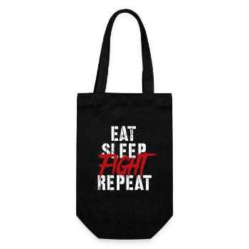 Eat Sleep Fight Repeat - Gift Bag for Bottles - black - Front