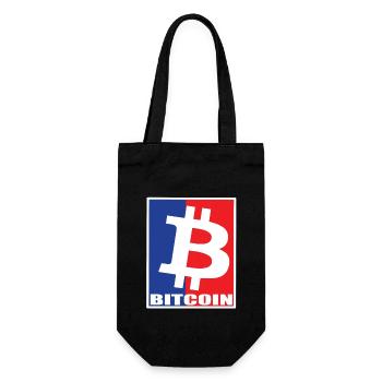 Bitcoin - Geschenkbeutel für Flaschen - Schwarz - Vorne