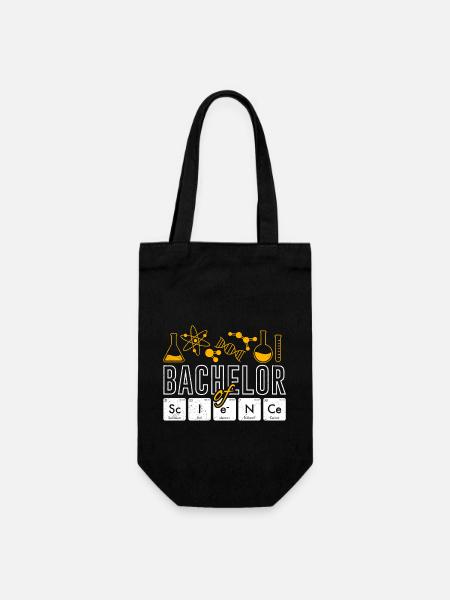 Bachelor of Science Chemiker Chemie Bachelor - Geschenkbeutel für Flaschen - Schwarz