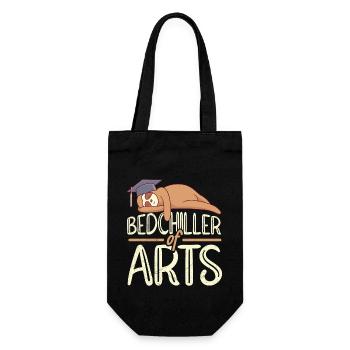 Bedchiller of Arts Bachelorabschluss Bachelor - Geschenkbeutel für Flaschen - Schwarz - Vorne
