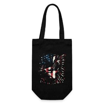 Vintage USA Flag Guitariste Guitariste - Sac à bouteille - noir - Devant