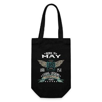 Legends Born in May 1953 - Geschenkbeutel für Flaschen - Schwarz - Vorne