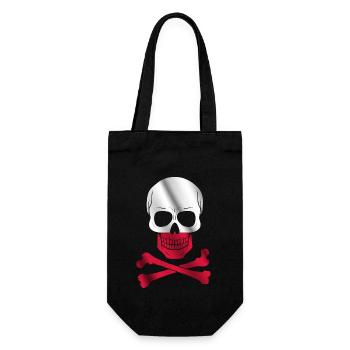Poland Flag - Gift Bag for Bottles - black - Front