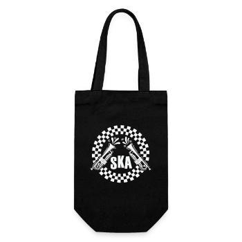 Ska Trompete Old School Jazz Musikstil - Geschenkbeutel für Flaschen - Schwarz - Vorne