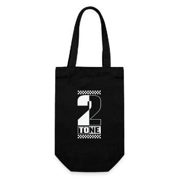 Ska Music 2-Tone Swing Jazz Music Style - Gift Bag for Bottles - black - Front