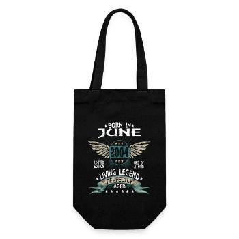 Legends Born in June 2004 - Geschenkbeutel für Flaschen - Schwarz - Vorne
