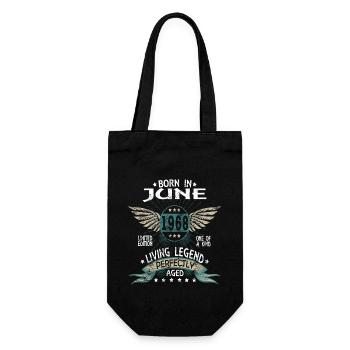 Legends Born in June 1968 - Geschenkbeutel für Flaschen - Schwarz - Vorne