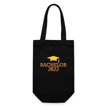 Bachelor Abschluss 2022 Bachelor Hut Bachelor - Geschenkbeutel für Flaschen - Schwarz - Vorne