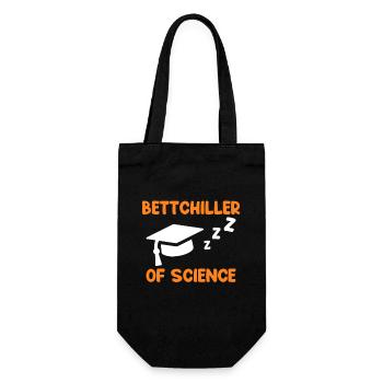 Bachelor Abschluss Bachelor of Science Bettchiller - Geschenkbeutel für Flaschen - Schwarz - Vorne