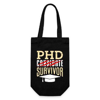 phd Thèse de doctorat survivante réussie doctorat - Sac à bouteille - noir - Devant