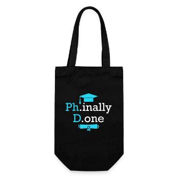 Phinally Done Doctor 2022 Doctorate Doctorate - Gift Bag for Bottles - black - Front