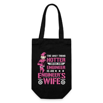 Wife Engineer - Gift Bag for Bottles - black - Front