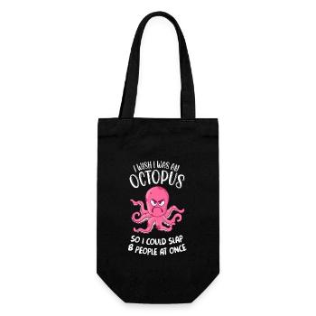 Octopus Octopus Ocean j’aimerais être une pieuvre - Sac à bouteille - noir - Devant