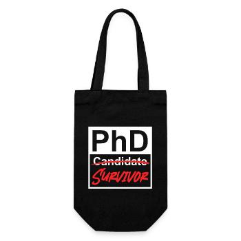 Thèse de doctorat survit au doctorat Survivant Doctorat - Sac à bouteille - noir - Devant