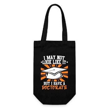 Dissertation Doctorate 2022 Doctorate - Gift Bag for Bottles - black - Front