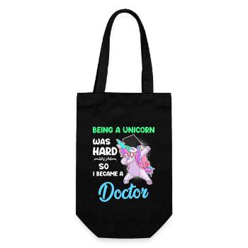 Docteur Licorne 2022 Doctorat Disputation - Sac à bouteille - noir - Devant