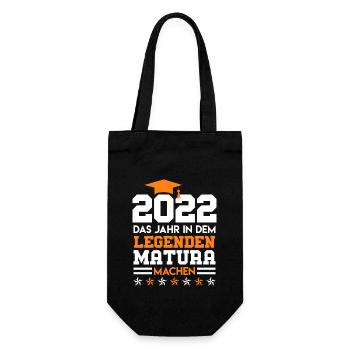 Matura 2022 - Geschenkbeutel für Flaschen - Schwarz - Vorne