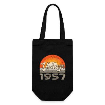 Vintage 1957 Anniversaire Rétro - Sac à bouteille - noir - Devant