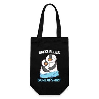 Offizielles Pingui Schlafshirt Schlaf Shirt - Geschenkbeutel für Flaschen - Schwarz - Vorne