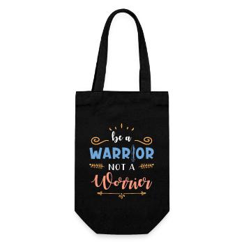 Inspiration Citation Slogan Fighter - Sac à bouteille - noir - Devant