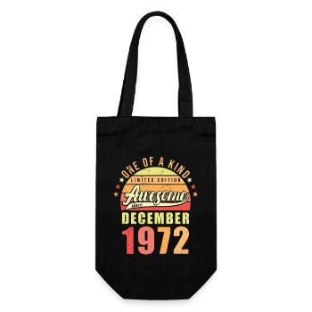 Anniversaire Décembre 1972 - Sac à bouteille - noir - Devant
