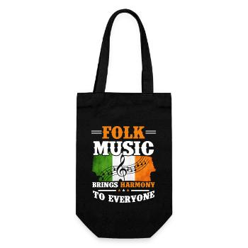 Folk Music Ireland - Gift Bag for Bottles - black - Front