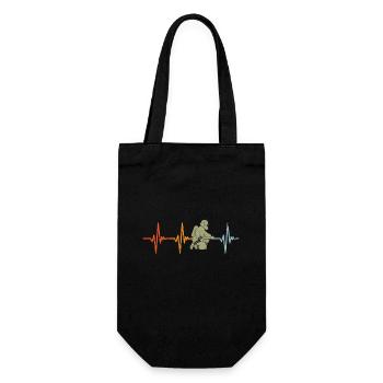 Heartbeat Pulse Pompier Pompier Pompier - Sac à bouteille - noir - Devant