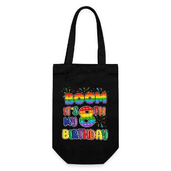 Boom C’est mon 8e anniversaire Huit - Sac à bouteille - noir - Devant