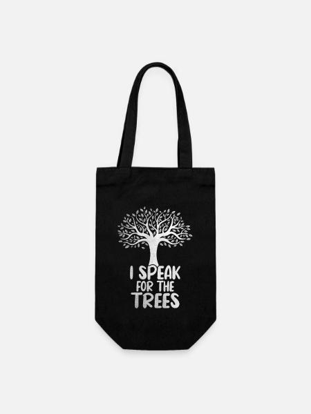 Je parle au nom des arbres - Sac à bouteille - noir