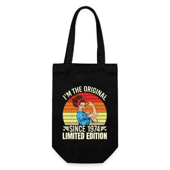 Ich Bin Das Original Seit 1974 Limited Edition - Geschenkbeutel für Flaschen - Schwarz - Vorne