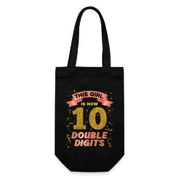 Cette fille est maintenant 10 à deux chiffres 10. - Sac à bouteille - noir - Devant