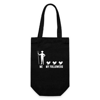 Me and my followers men squirrels - Gift Bag for Bottles - black - Front