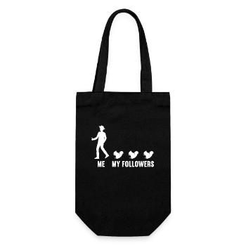 Me and my followers men squirrels - Gift Bag for Bottles - black - Front