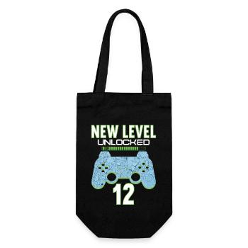 12 Years old 12 birthday outfit Gamer Gaming - Gift Bag for Bottles - black - Front